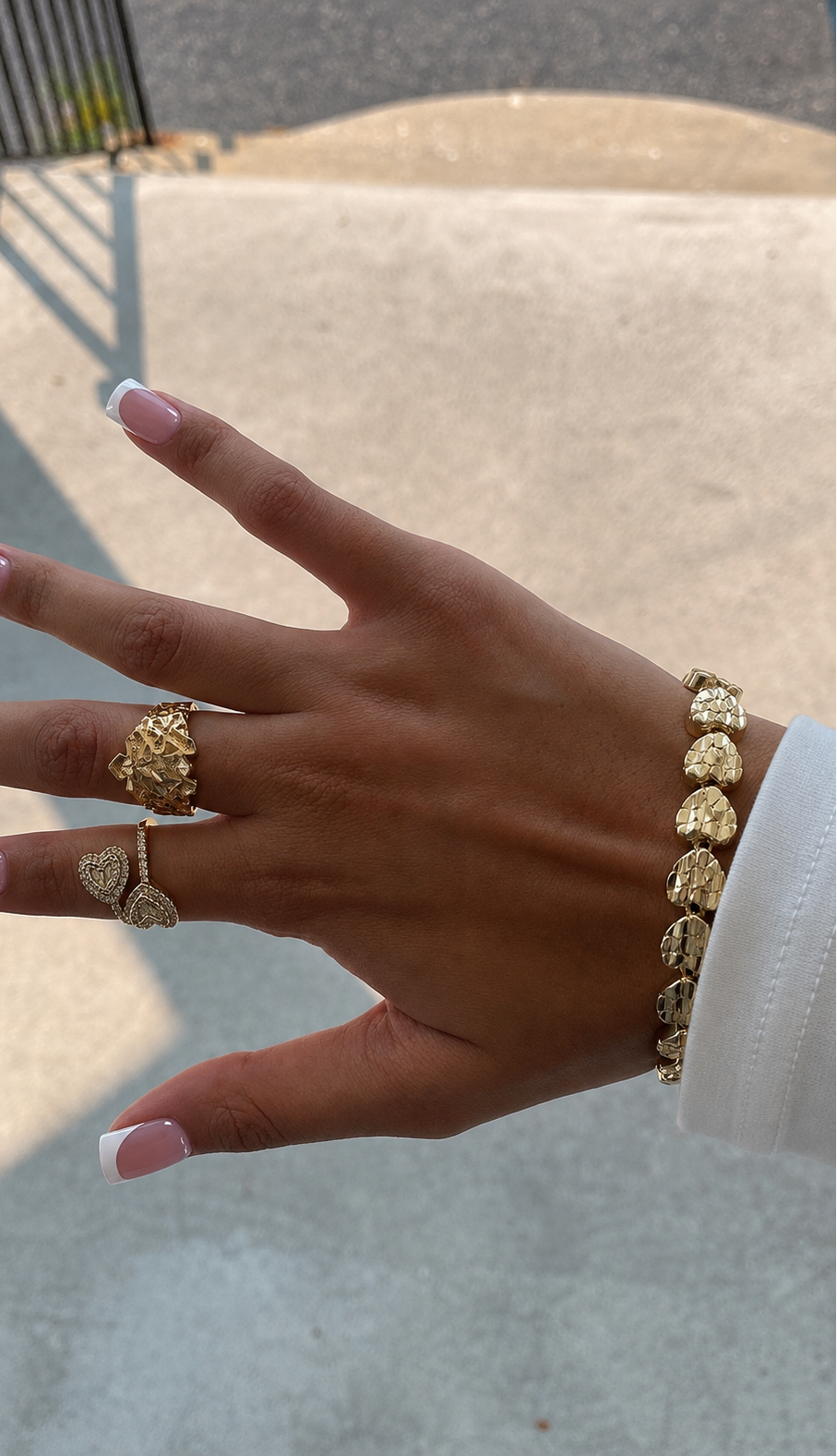 Heart Nugget Bracelet