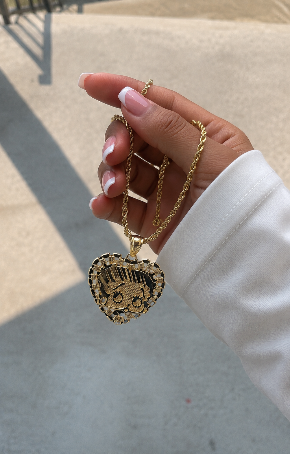Betty Boop Heart Necklace
