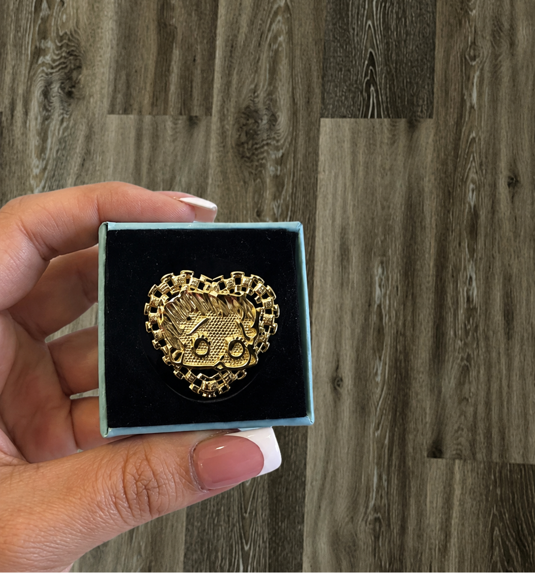 Betty Boop Heart Ring